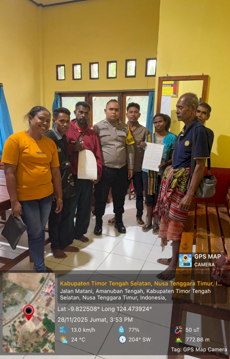 Bhabinkamtibmas Amanuban Tengah Melalui Solving , Persoalan Warga Dapat Diselesaikan