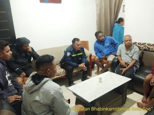 Bhabinkamtibmas Kota Soe  Melalui Problem Solving , berhasil Ciptakan Sitkamtibmas  yang Kondusif 