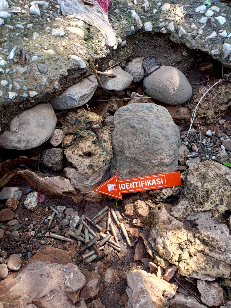 Pasca Ditemukannya Puluhan Butir Amunisi Aktif Oleh Warga , Polres TTS Lakukan Identifikasi