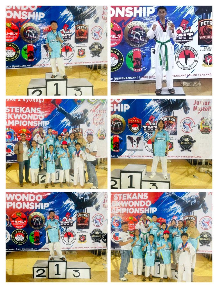 Dojang Polres TTS Raih Prestasi Gemilang di Kejuaraan Stekans Champions 2025