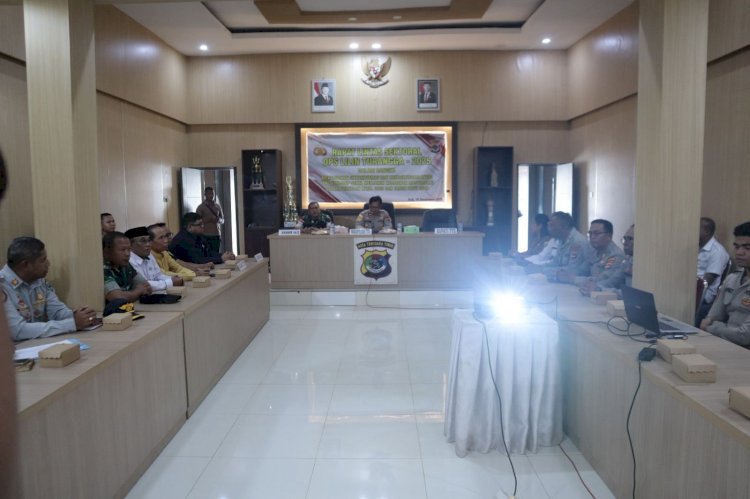 Persiapan Pengamanan Perayaan Nataru Yang aman Kondusif, Polres TTS Gelar Rakor Bersama Lintas Sektoral