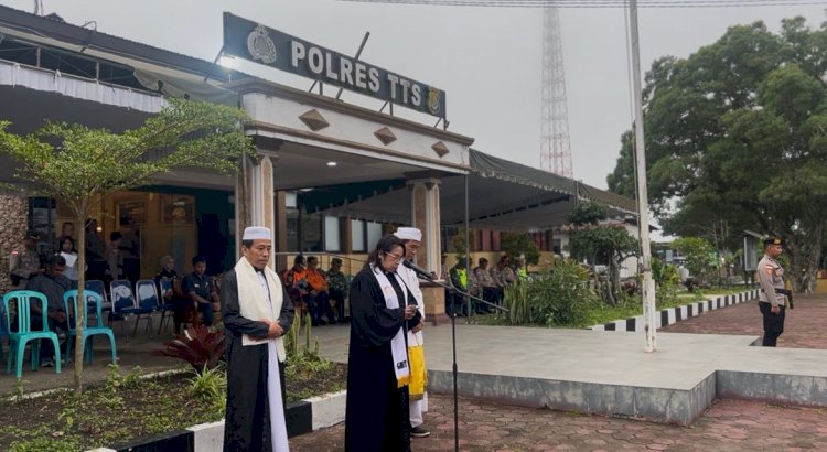 Siap Amankan Perayaan Malam Sambut Tahun Baru 2026, Polres TTS Gelar Apel  Kesiapan Dan Doa Lintas Agama