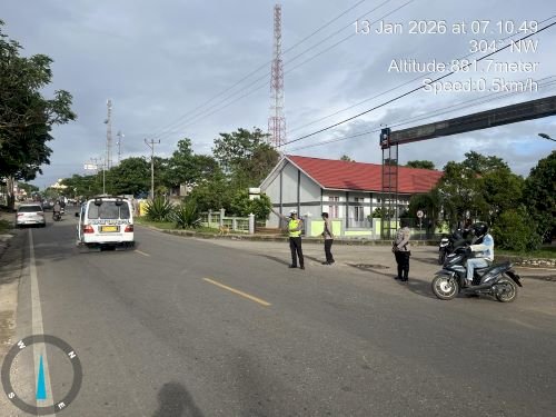 Polres TTS Hadir Gatur, Jamin Kamseltibcar Lantas di Pagi Hari