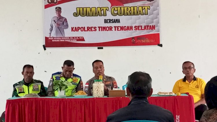 Polres TTS Gelar Jumat Curhat, Pastikan Kamtibmas di Kabupaten TTS Makin Mantap