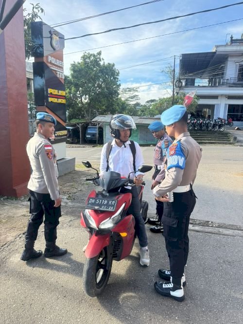 Dukung Ops Keselamatan, Propam Polres TTS Gelar Penegakan Ketertiban dan Disiplin Kendaraan Personel