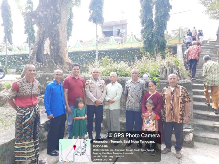 Kapolsek Amanuban Tengah Laksanakan  Minggu Kasih dan Sampaikan Pesan Kamtibmas