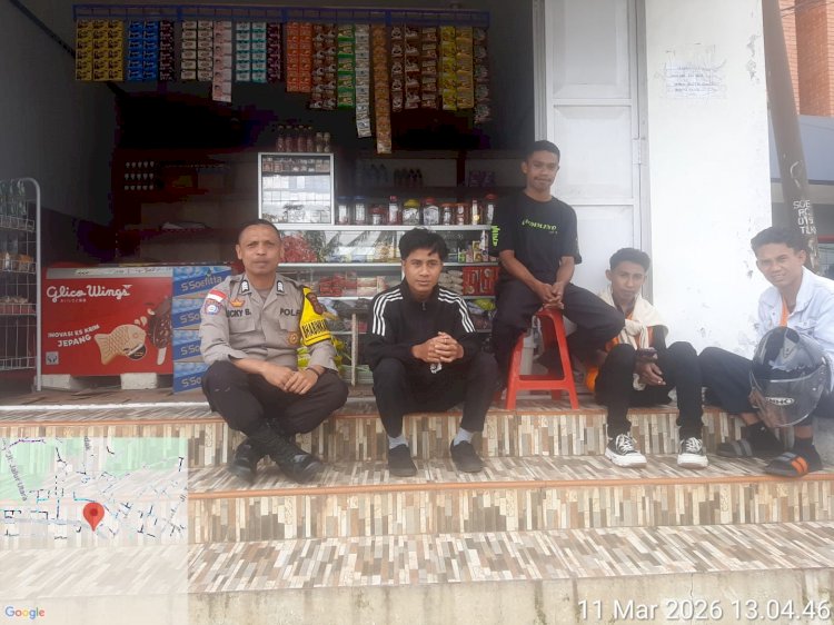 Bhabinkamtibmas Kota SoE Sambangi Warga Karang Siri, Tingkatkan Kesadaran Kamtibmas dan Keselamatan Berlalu Lintas