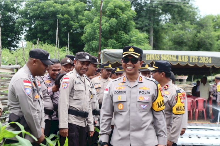 Project Inovasi Pekarangan Pangan Bergizi Polsek Kualin, Kapolres: Polsek Jajaran Polres TTS Wajib Membuat Pekarangan Bergizi