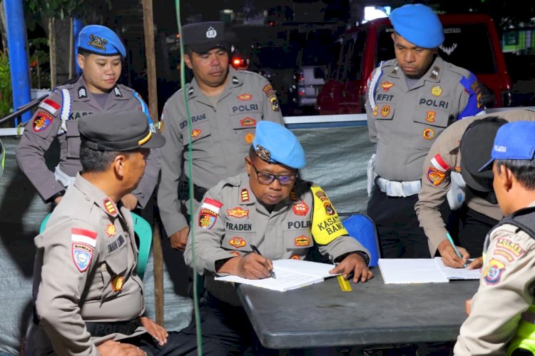 Propam Polres TTS Laksanakan Pengawasan Terhadap Personol Polres TTS Yang Bertugas Dalam Operasi Ketupat Turangga 2026