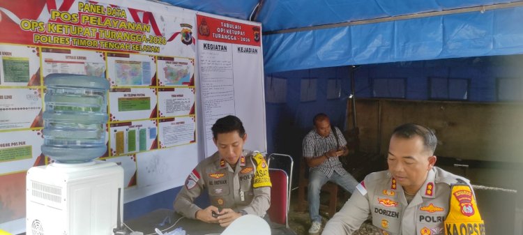 Kapolres TTS Laksanakan Patroli dan Monitoring Pos Terpadu dan Pos Pelayanan Operasi Ketupat Tahun 2026