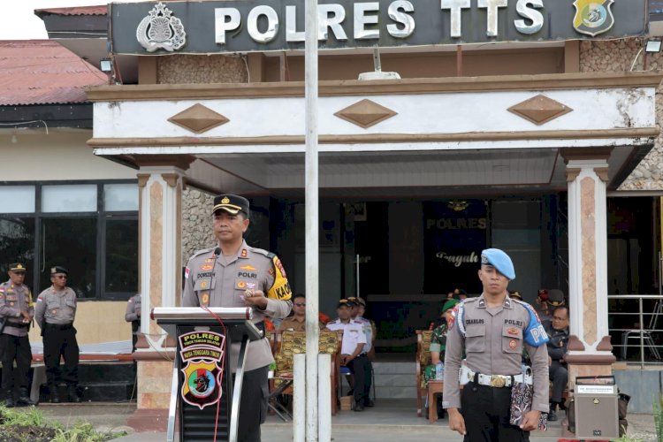 Siap Amankan Perayaan Paskah, Polres TTS Laksanakan Apel Gelar Pasukan Operasi Semana Santa Turangga 2026