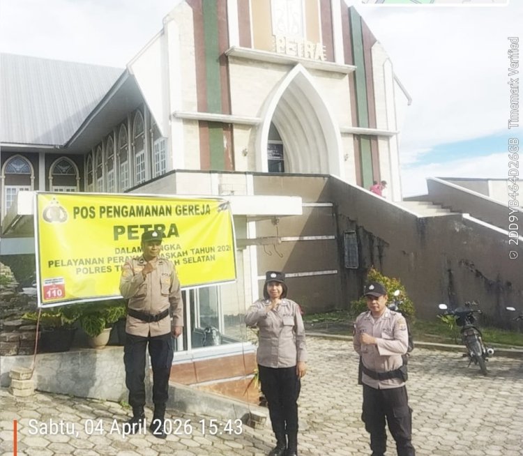 Beri Rasa aman dan nyaman, Polres TTS Melaksanakan Pengamanan Ibadah Penyegaran Iman Bagi Anak Dan Remaja di GMIT Petra Soe