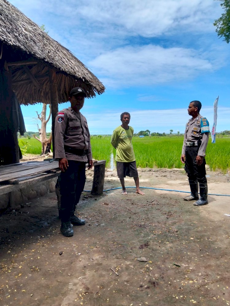 Wujudkan Wilayah Aman, Personel Polsek Amanuban Selatan Laksanakan Patroli
