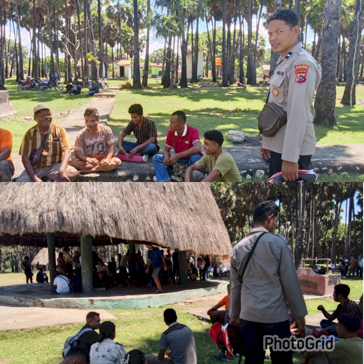 Polsek Kualin Laksanakan Patroli Dialogis dan Sambang Warga di Desa Tuafanu