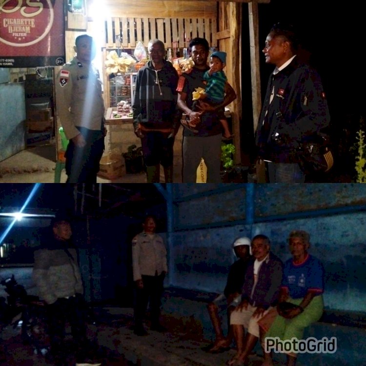 Polsek Mollo Selatan Sambang Desa Kesetnana, Imbau Warga Waspada Bencana dan Jauhi Miras