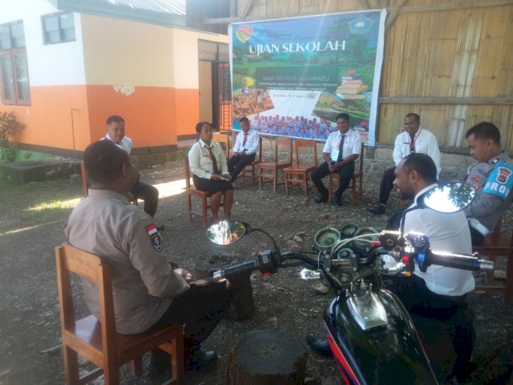 Polsek Kuanfatu Laksanakan Pengamanan Pelaksanaan USBN di SMA Negeri Kuanfatu
