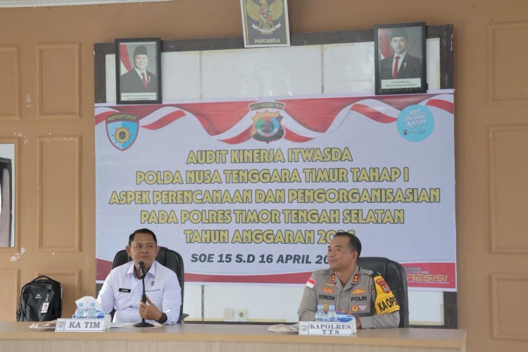 Tingkatkan Akuntabilitas, Itwasda Polda NTT Audit Kinerja Tahap I T.A. 2026 Di Polres TTS