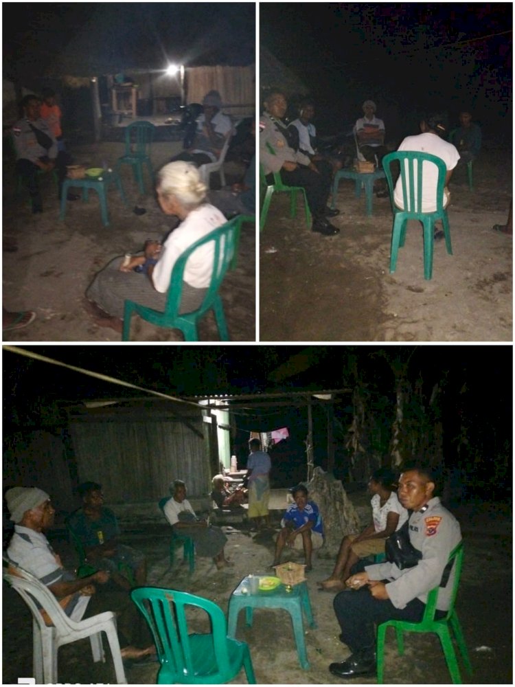 Polsek Kualin Laksanakan Patroli Dialogis dan Sambang Kamtibmas, Himbau Masyarakat Waspadai TPPO