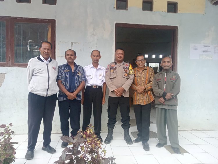 Bhabinkamtibmas Santian Monitoring Pelaksanaan Ujian di SD Inpres Nenotes, Sinergitas Jaga Keamanan di Lingkungan Sekolah