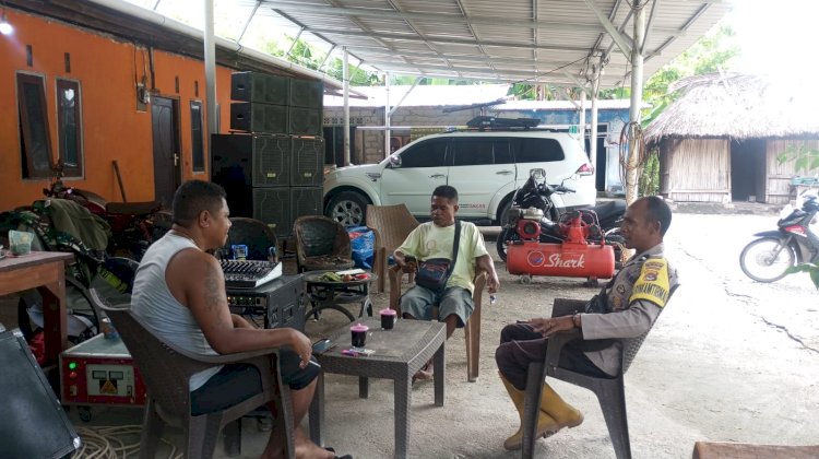 Bhabinkamtibmas Kolbano Sambangi Warga: Himbau Pencegahan TPPO dan Perjudian