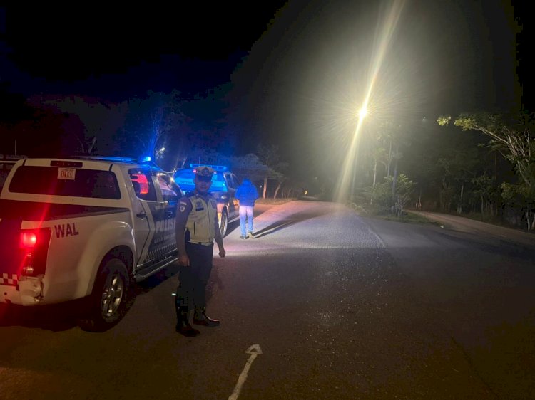 Satlantas Polres TTS Intensifkan Patroli Malam Antisipasi Pelanggaran Lalu Lintas