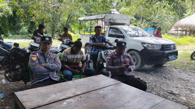 Polsek Kuanfatu Patroli ke Warga Dusun II Desa Kuanfatu, Himbau Kamtibmas