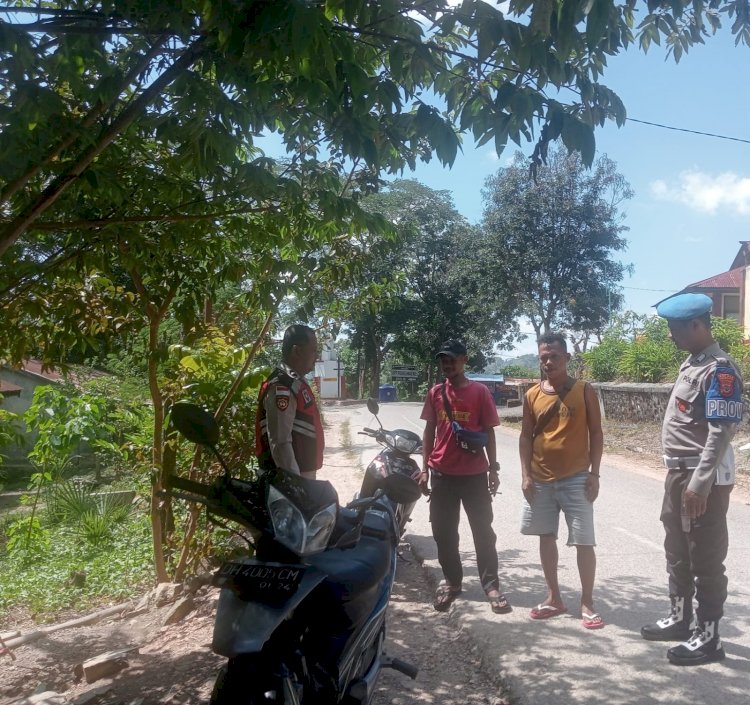 Personel Polsek Kie Gelar Patroli Dialogis di Desa Napi, Cegah TPPO dan Gangguan Kamtibmas