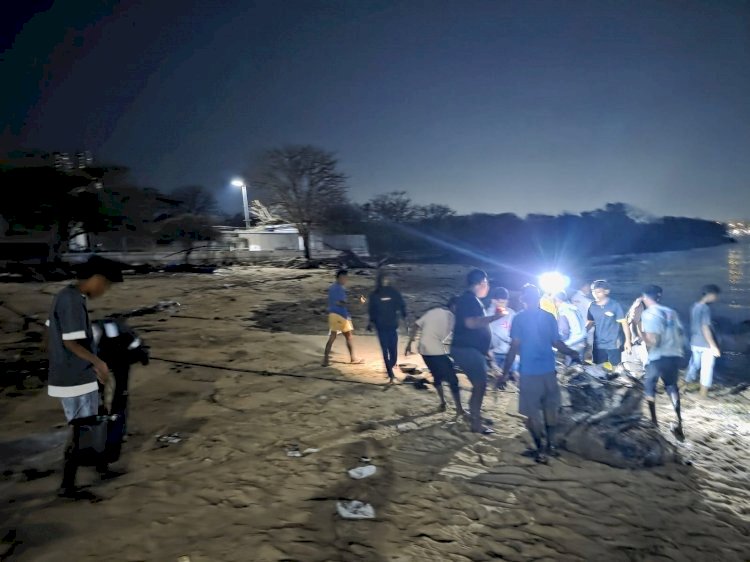 Dirpolairud Polda NTT Pastikan Penanganan Tumpahan Minyak di Perairan Semau Terus Berjalan, Mitigasi Dilakukan Bersama Instansi Terkait