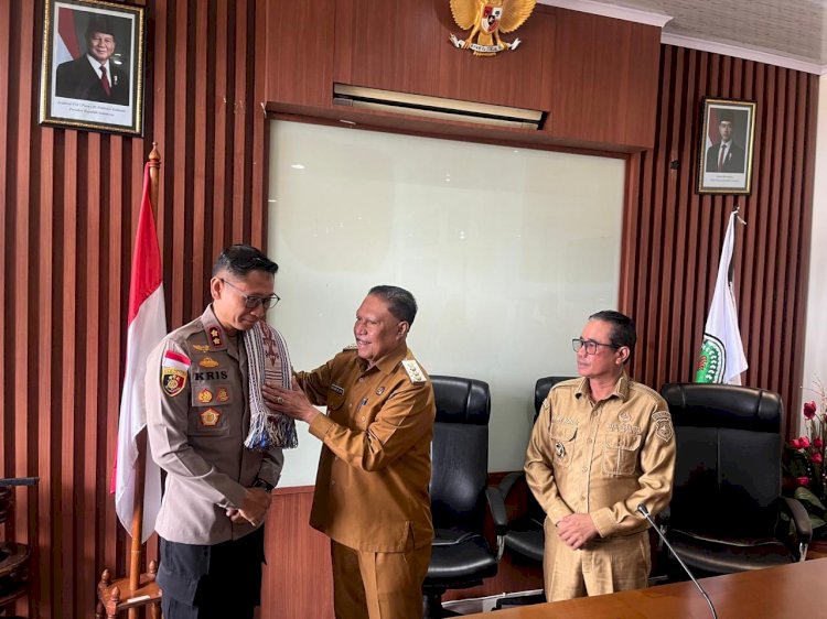 Perkuat Sinergitas dan Pengamanan Program Strategis Daerah, Kapolres TTS Silaturahmi Perdana ke Pemda Kab. TTS