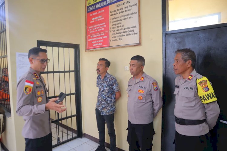 Tingkatkan Akuntabilitas, Kapolres TTS  Cek Barang Bukti dan Beri Arahan Tegas ke Sat Tahti