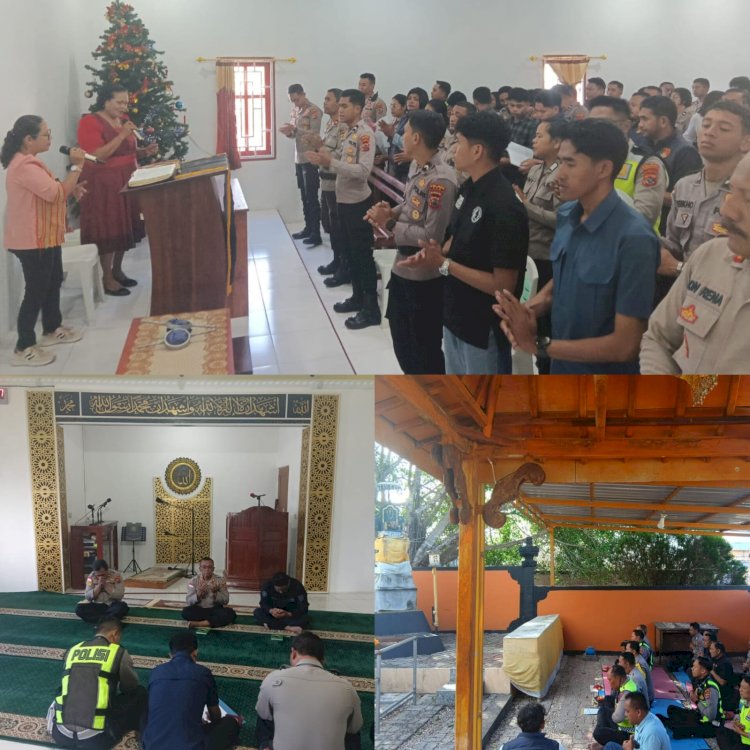 Perkuat Mental dan Spiritual Personel, Polres TTS Laksanakan Binrohtal di Tiga Tempat Ibadah