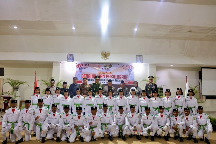 Kapolres TTS Hadiri Pengukuhan Paskibraka Kabupaten Timor Tengah Selatan Tahun 2026
