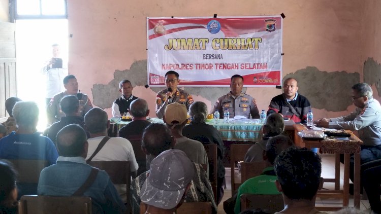 DENGAR ASPIRASI WARGA DESA TUBUHUE, KAPOLRES TTS TEGASKAN KOMITMEN KAMTIBMAS HINGGA DORONG INOVASI GULA AREN