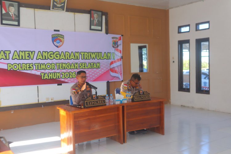 Rapat Anev Anggaran Triwulan II, Kapolres TTS Tekankan Transparansi dan Efisiensi