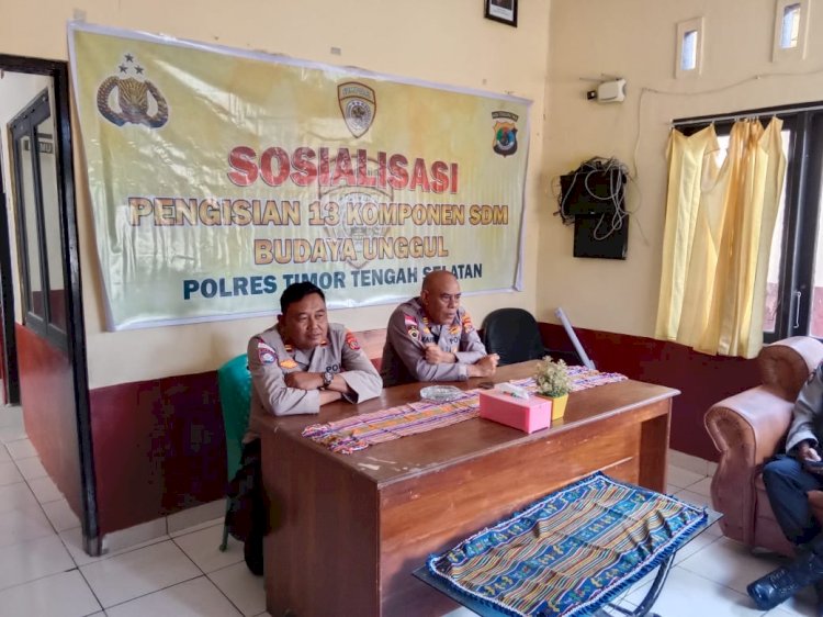 Tingkatkan Kualitas SDM, Polres TTS Sosialisasikan Pengisian 13 Komponen SDM Budaya Unggul
