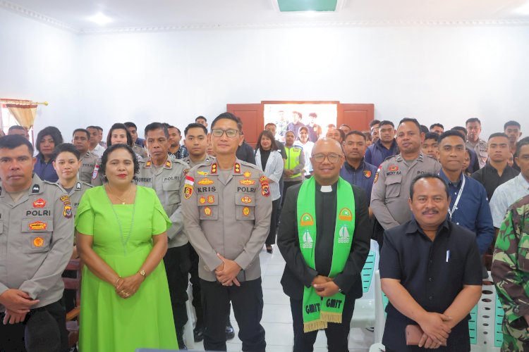Perkokoh Kebinekaan dan Mental Personel, Polres TTS Gelar Binrohtal Serentak di Tiga Tempat Ibadah