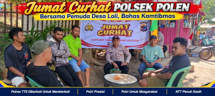 Jumat Curhat Polsek Polen Bersama Pemuda Desa Loli, Bahas Kamtibmas