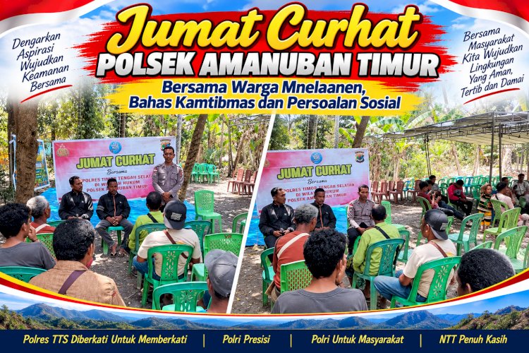 Jumat Curhat Polsek Amanuban Timur Bersama Warga Mnelaanen, Bahas Kamtibmas dan Persoalan Sosial
