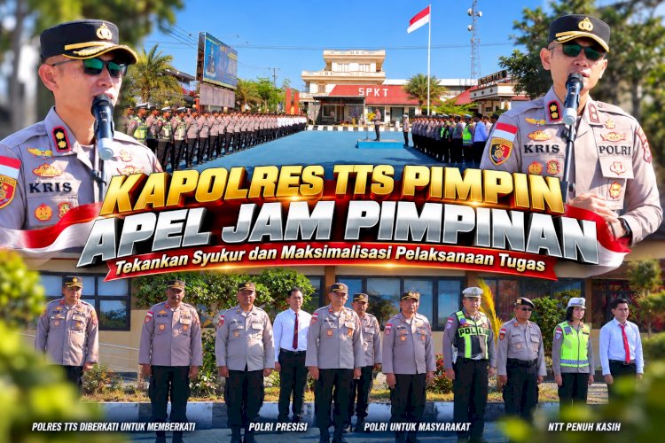 Kapolres TTS Pimpin Apel Jam Pimpinan, Tekankan Syukur dan Maksimalisasi Pelaksanaan Tugas