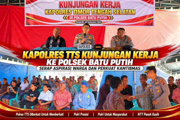 Kapolres TTS Kunjungan Kerja ke Polsek Batu Putih, Serap Aspirasi Warga dan Perkuat Kamtibmas