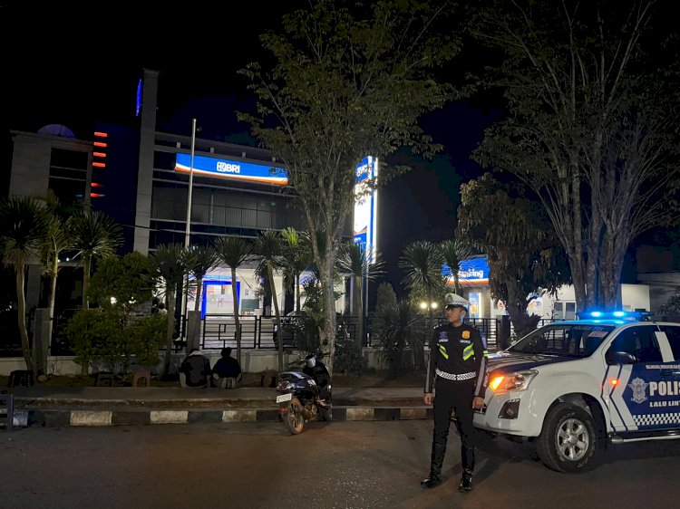 Jaga Kondusifitas Kota Soe, Satlantas Polres TTS Gelar Patroli Malam