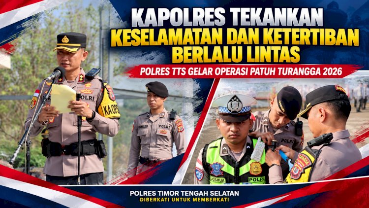 Kapolres Tekankan Keselamatan dan Ketertiban Berlalu Lintas; Polres TTS Gelar Operasi Patuh Turangga 2026