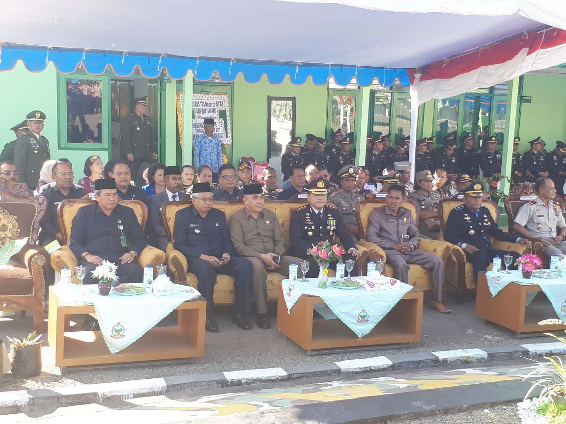 HUT TNI Ke 72, Kapolres TTS Hadiri Upacara di Kodim 1621 TTS