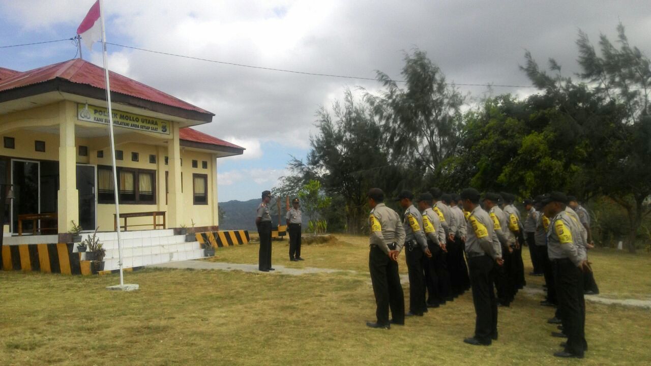 Sat Binmas Polres TTS Gelar Apel Bulanan Bhabinkamtibmas