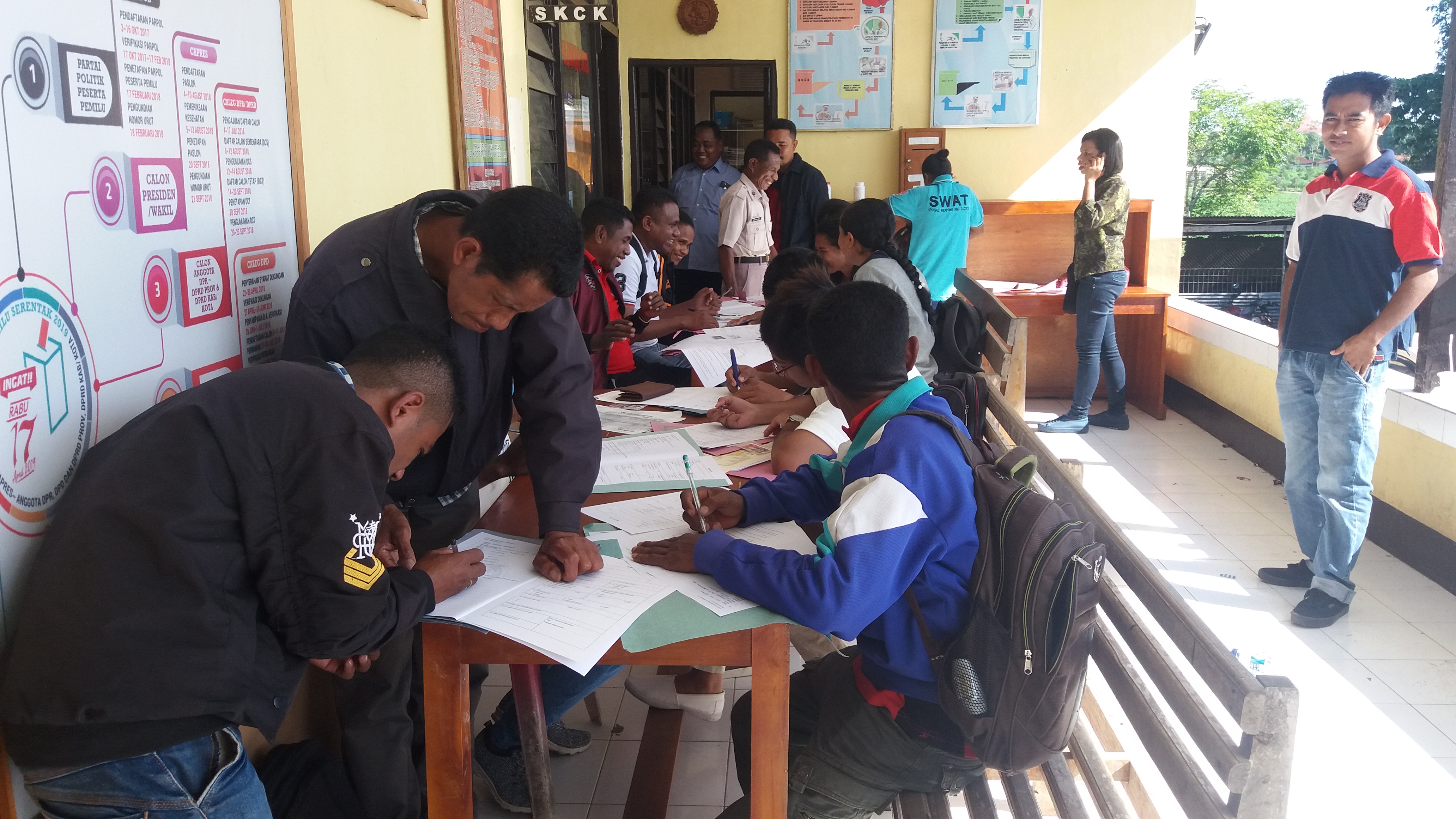 Ruang SKCK Polres TTS di Padati para CPNS Yang Telah Lulus Seleksi
