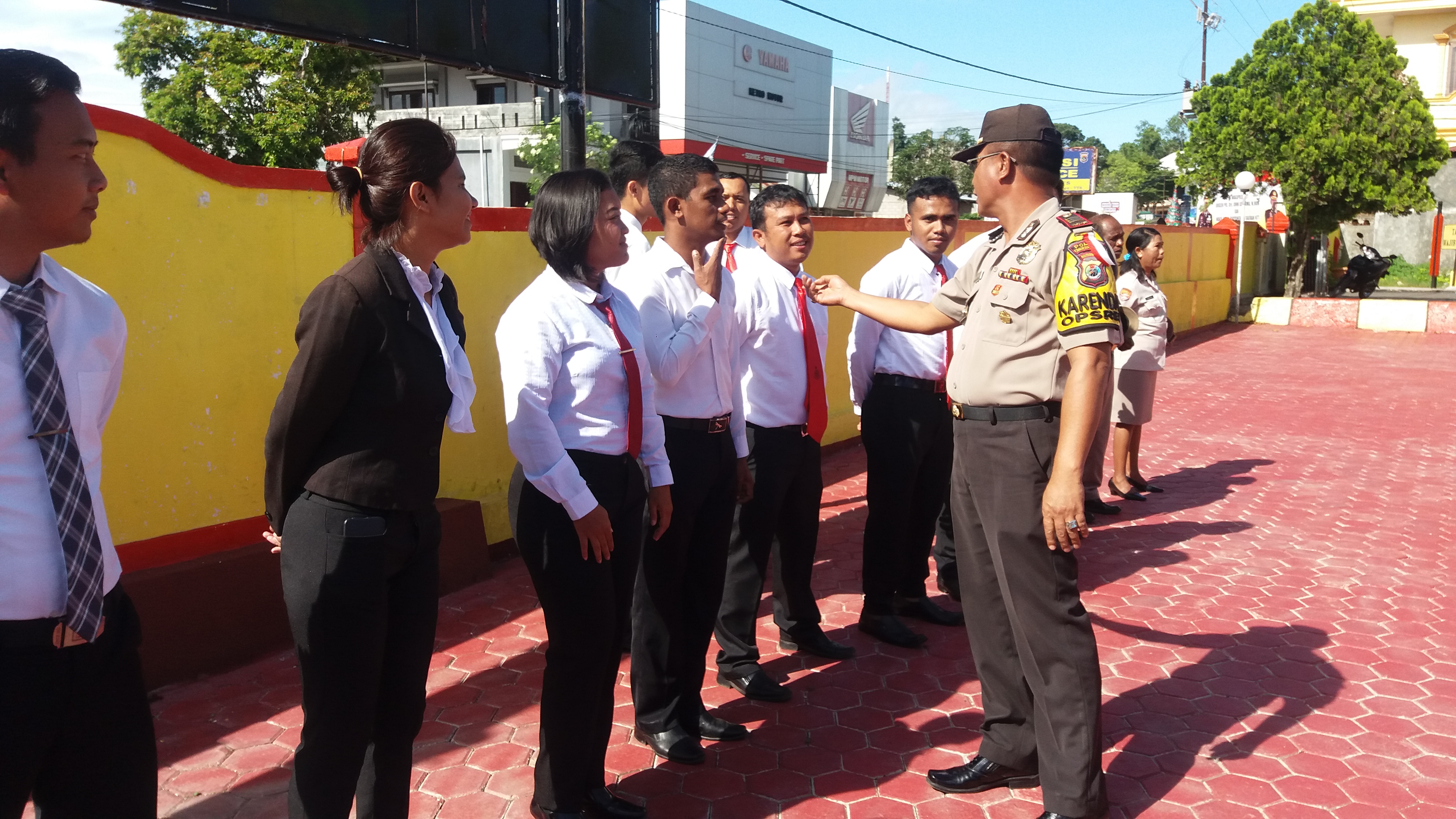 Tingkatkan Gatibplin, Sipropam Polres TTS Gelar Pemeriksan Sikap Tampang Personil