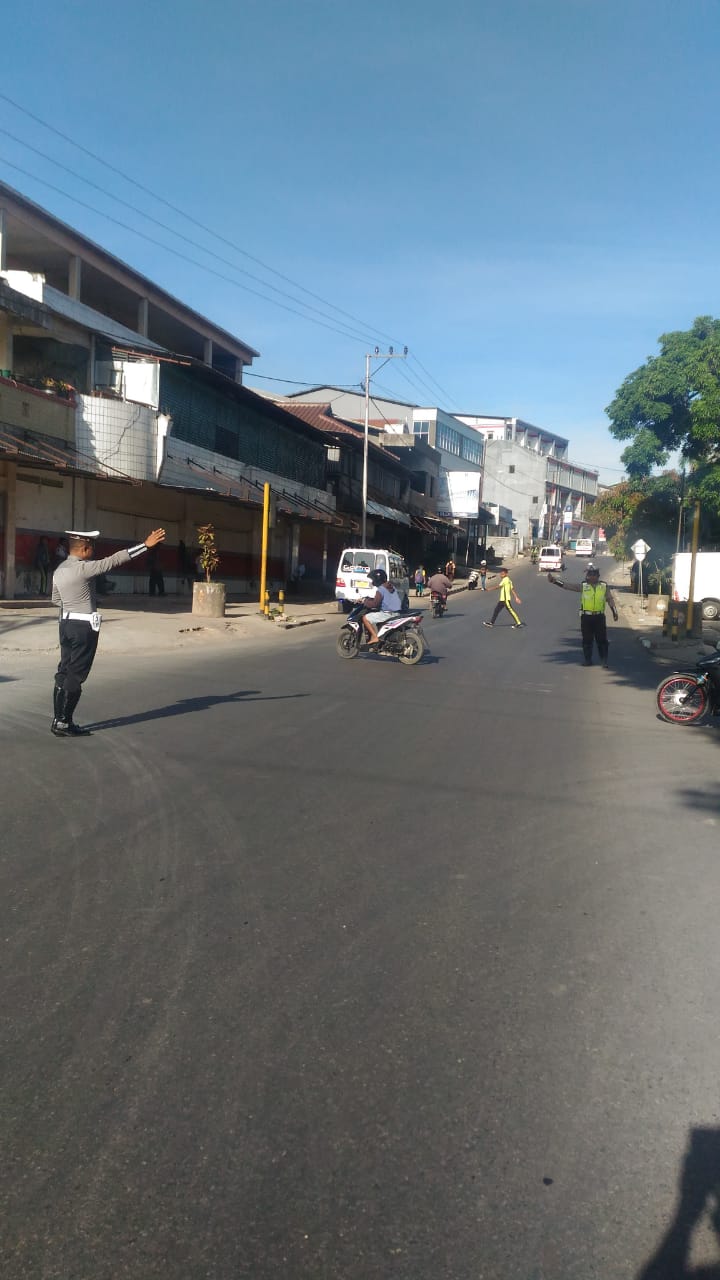 Sat Lantas Polres TTS, Gatur Pagi Demi Kamsetibcar Lantas