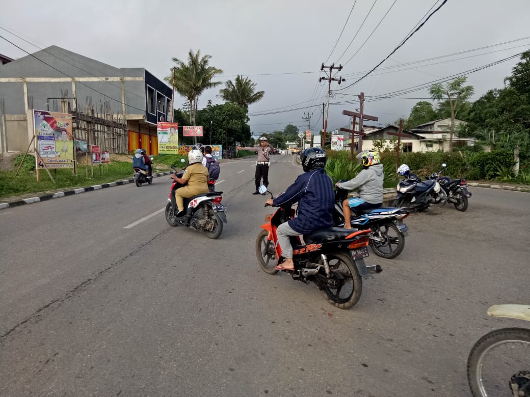 Gatur Pagi Sat Lantas Polres TTS