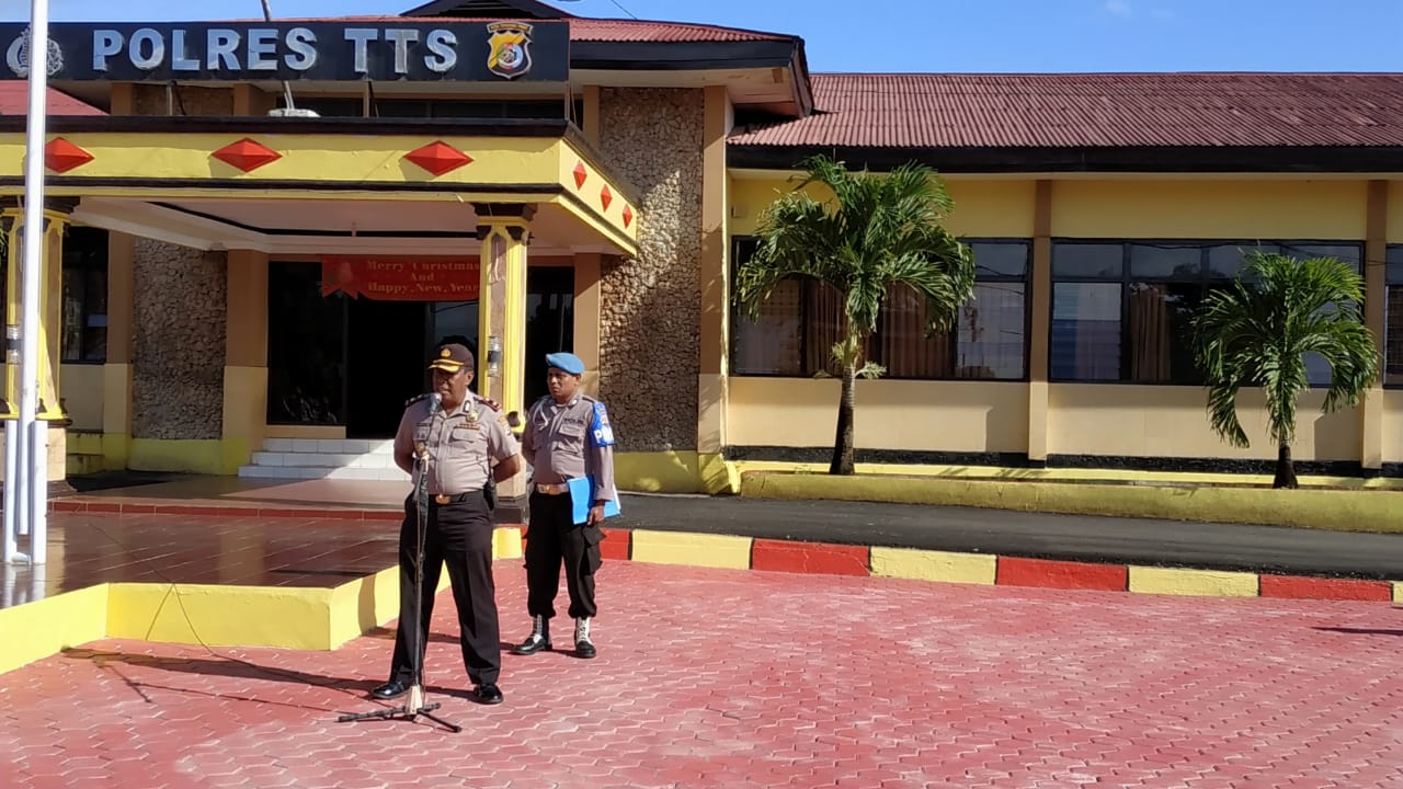 Pimpin Apel Pagi, Waka Polres TTS Beri Arahan