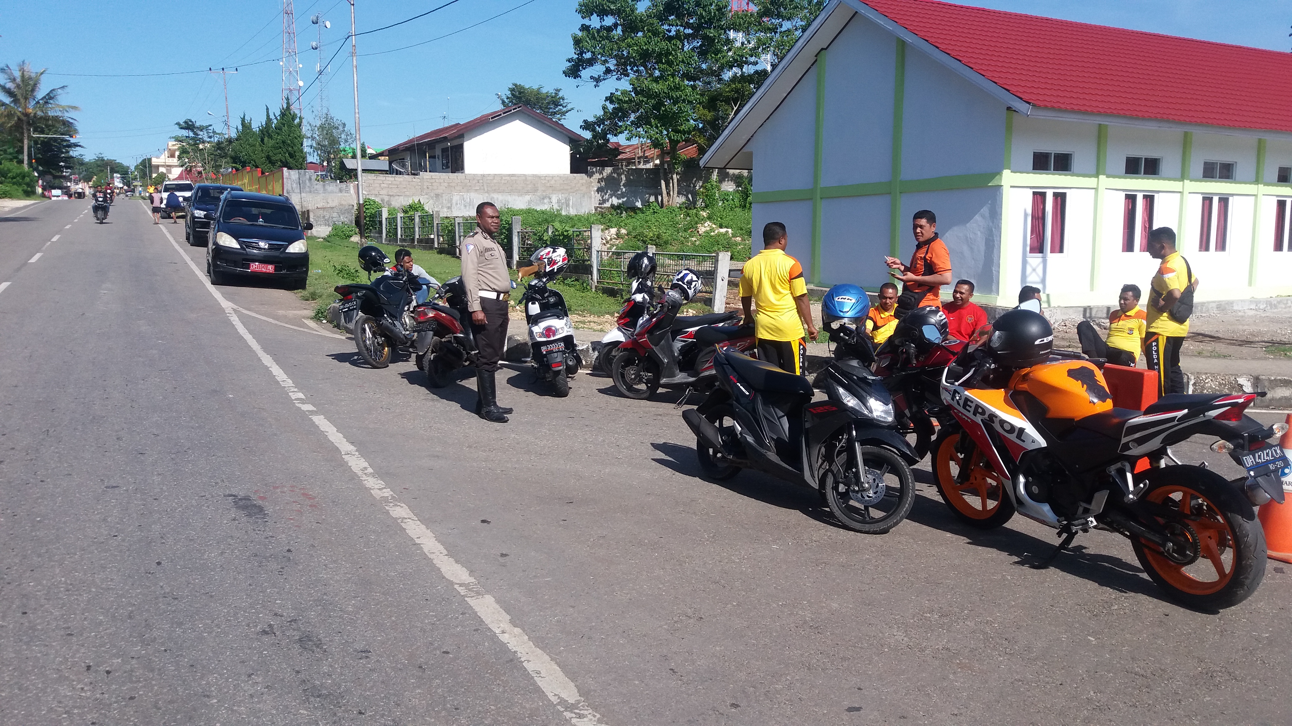 CFD, Sat Polres TTS Pam dan Gatur Lalin